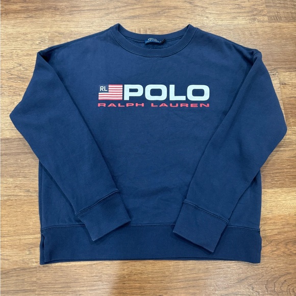 Polo Ralph Lauren American flag crewneck sweatshirt size S - Picture 7 of 10